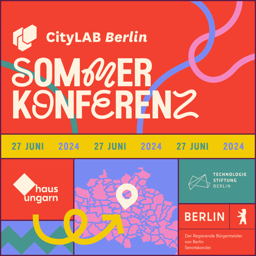 Das Hauptvisual der CityLAB Sommerkonferenz 2024 am 27.Juni 2024.
