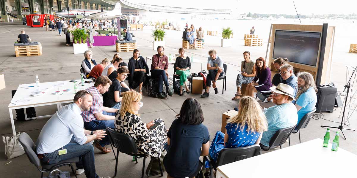 Das Digital Vereint Meetup beim CityLAB Sommerfest 2022. Credit Stefan Wieland