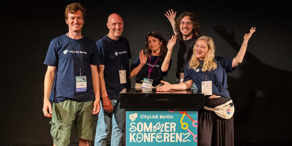 Das Team der ODIS auf der Sommerkonferenz des CityLAB 2024