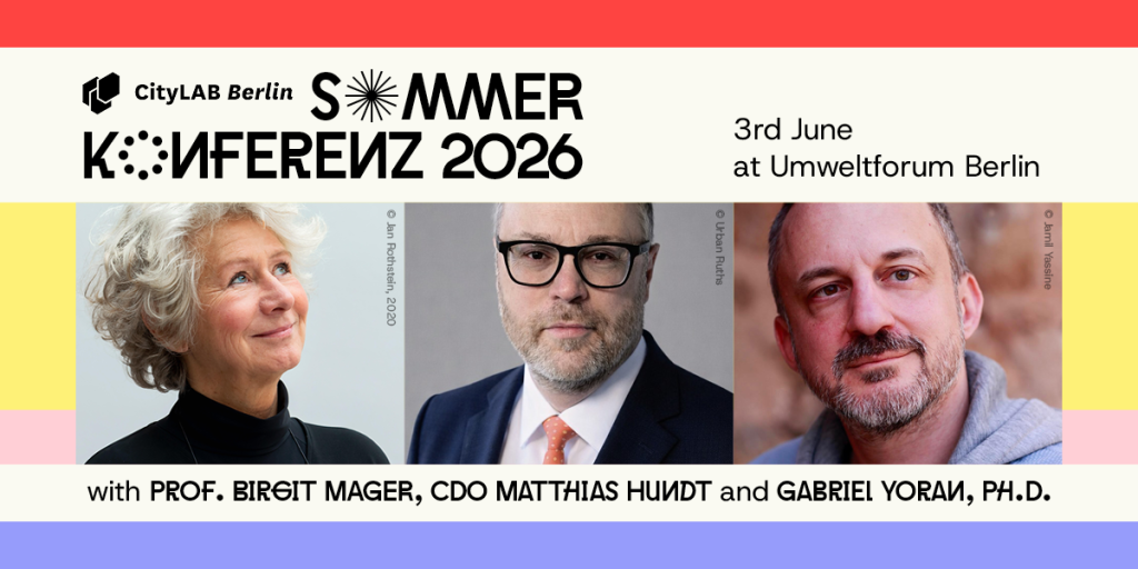 Speaker of the Sommerkonferenz 2026 – Prof. Birgit Mager, CDO Matthias Hundt and Gabriel Yoran