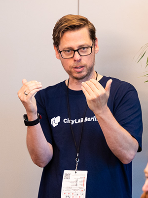 Ingo Hinterding bei der Citylab Berlin Sommerkonferenz 2024
